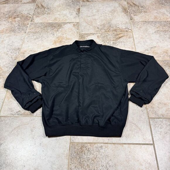 Other - Zero Restriction Pullover Jacket 1/4 Snap Mens Large Black Golf Outerwear USA